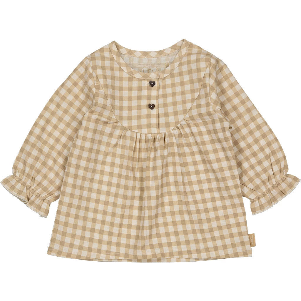 Schattige ruit blouse